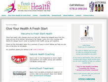 Tablet Screenshot of fresh-start-health.co.uk